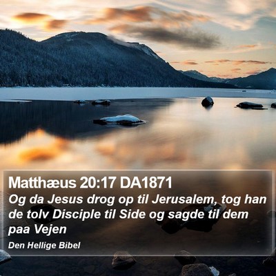 Matthæus 20:17 DA1871 Bible Verse Image