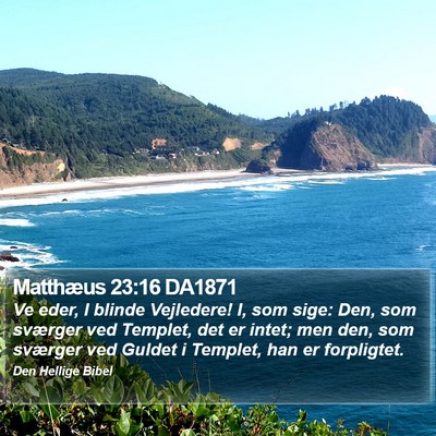 Matthæus 23:16 DA1871 Bible Verse Image