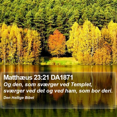 Matthæus 23:21 DA1871 Bible Verse Image