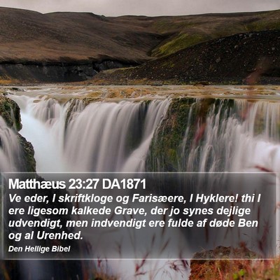 Matthæus 23:27 DA1871 Bible Verse Image
