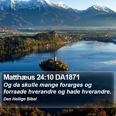 Matthæus 24:10 DA1871 Bible Verse Image