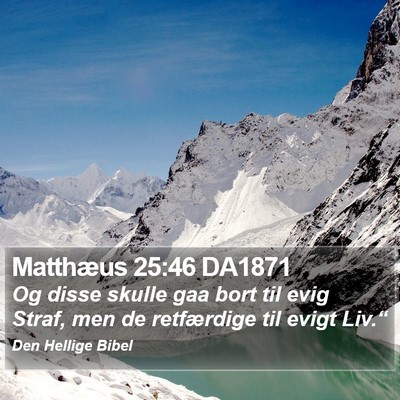 Matthæus 25:46 DA1871 Bible Verse Image