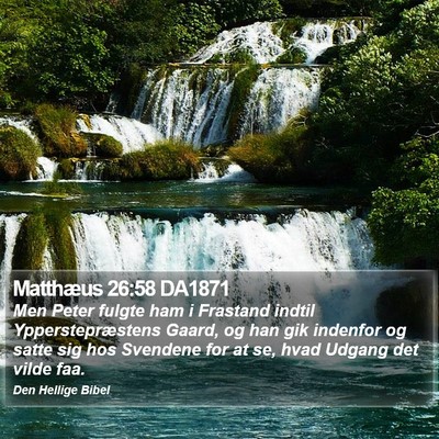 Matthæus 26:58 DA1871 Bible Verse Image