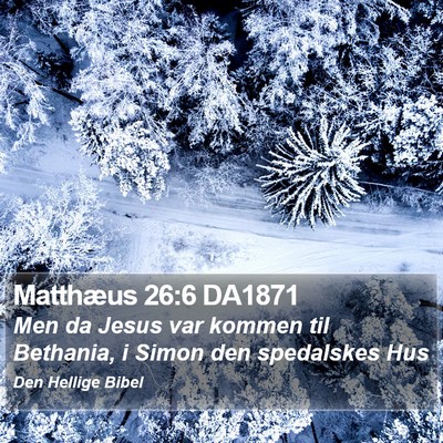 Matthæus 26:6 DA1871 Bible Verse Image