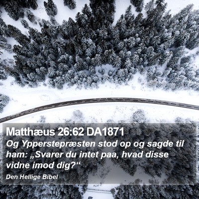 Matthæus 26:62 DA1871 Bible Verse Image