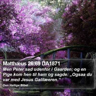 Matthæus 26:69 DA1871 Bible Verse Image