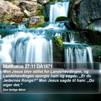 Matthæus 27:11 DA1871 Bible Verse Image