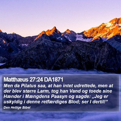 Matthæus 27:24 DA1871 Bible Verse Image