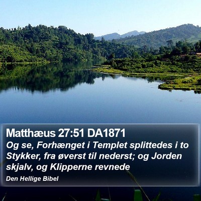Matthæus 27:51 DA1871 Bible Verse Image