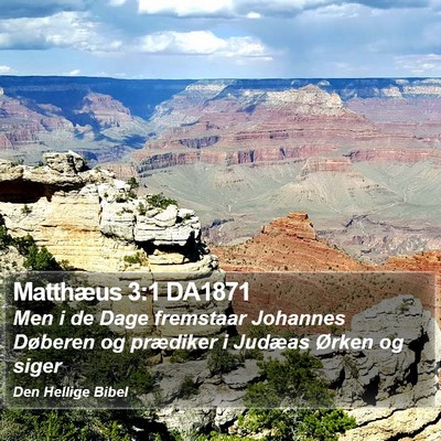Matthæus 3:1 DA1871 Bible Verse Image
