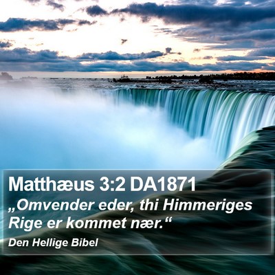 Matthæus 3:2 DA1871 Bible Verse Image