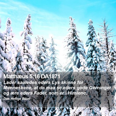Matthæus 5:16 DA1871 Bible Verse Image