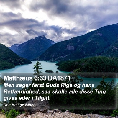 Matthæus 6:33 DA1871 Bible Verse Image