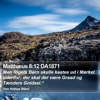 Matthæus 8:12 DA1871 Bible Verse Image