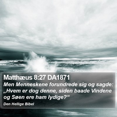 Matthæus 8:27 DA1871 Bible Verse Image