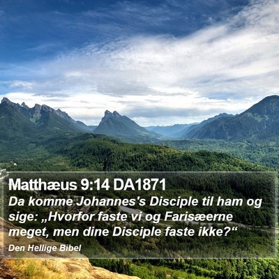 Matthæus 9:14 DA1871 Bible Verse Image