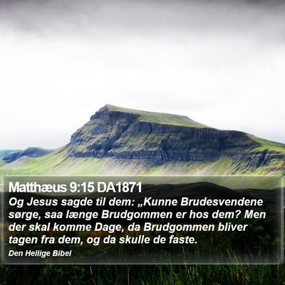 Matthæus 9:15 DA1871 Bible Verse Image