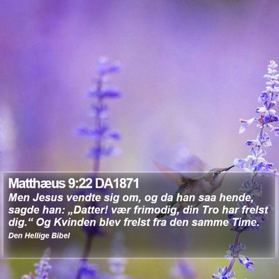 Matthæus 9:22 DA1871 Bible Verse Image