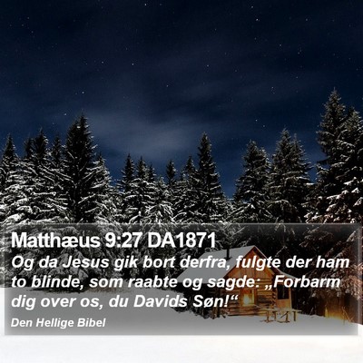 Matthæus 9:27 DA1871 Bible Verse Image