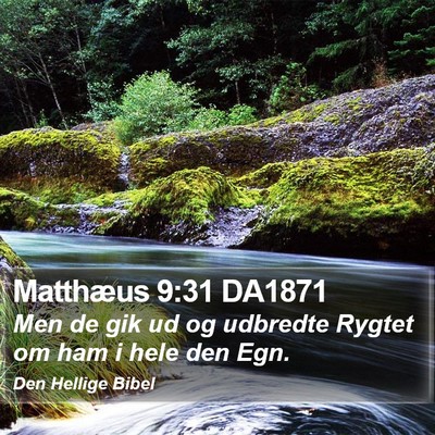 Matthæus 9:31 DA1871 Bible Verse Image