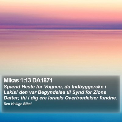 Mikas 1:13 DA1871 Bible Verse Image