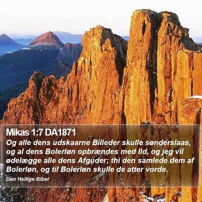 Mikas 1:7 DA1871 Bible Verse Image