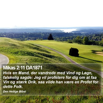 Mikas 2:11 DA1871 Bible Verse Image