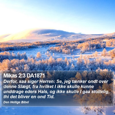 Mikas 2:3 DA1871 Bible Verse Image