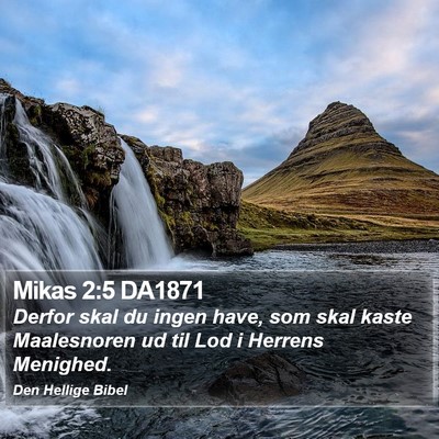 Mikas 2:5 DA1871 Bible Verse Image