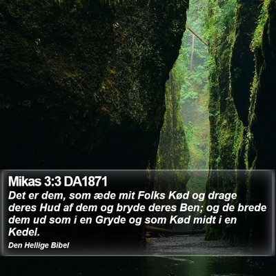Mikas 3:3 DA1871 Bible Verse Image