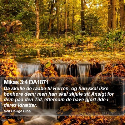 Mikas 3:4 DA1871 Bible Verse Image