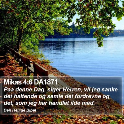 Mikas 4:6 DA1871 Bible Verse Image