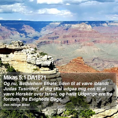 Mikas 5:1 DA1871 Bible Verse Image