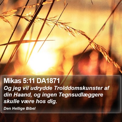 Mikas 5:11 DA1871 Bible Verse Image