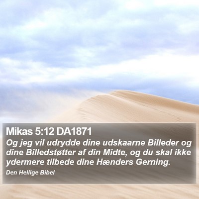 Mikas 5:12 DA1871 Bible Verse Image
