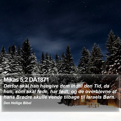 Mikas 5:2 DA1871 Bible Verse Image