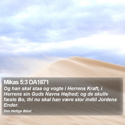 Mikas 5:3 DA1871 Bible Verse Image