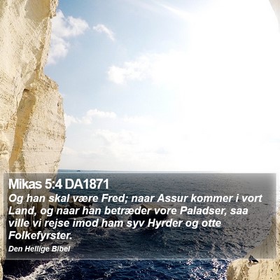 Mikas 5:4 DA1871 Bible Verse Image