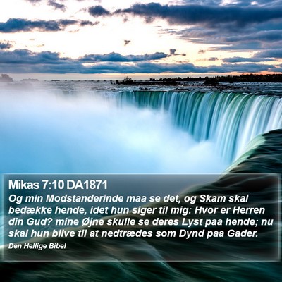 Mikas 7:10 DA1871 Bible Verse Image
