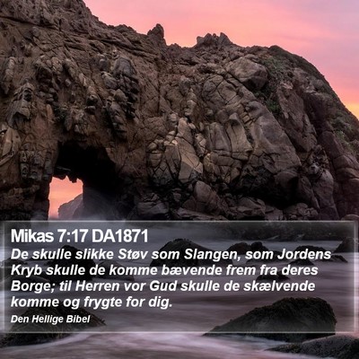 Mikas 7:17 DA1871 Bible Verse Image