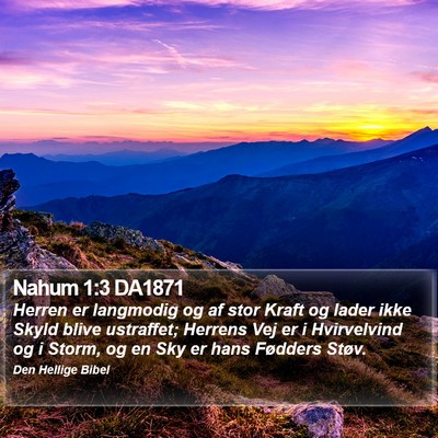 Nahum 1:3 DA1871 Bible Verse Image