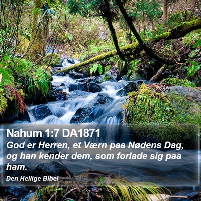 Nahum 1:7 DA1871 Bible Verse Image