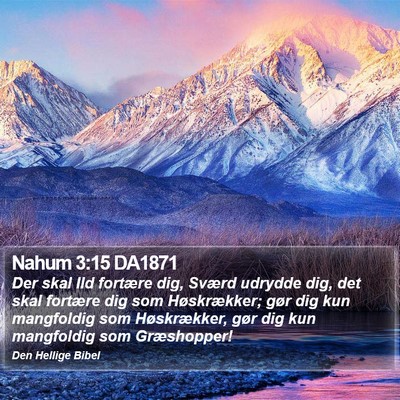 Nahum 3:15 DA1871 Bible Verse Image