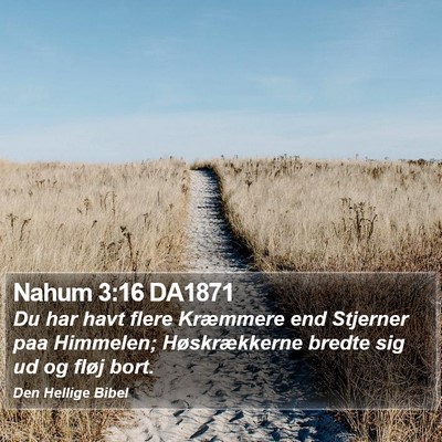 Nahum 3:16 DA1871 Bible Verse Image