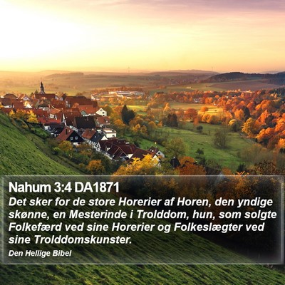 Nahum 3:4 DA1871 Bible Verse Image