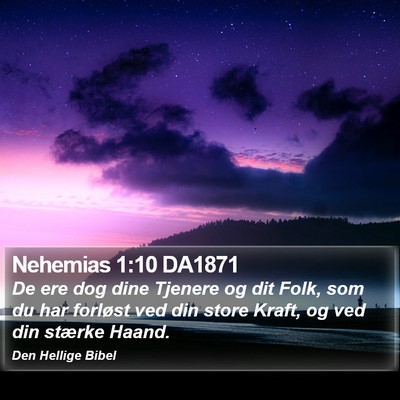 Nehemias 1:10 DA1871 Bible Verse Image
