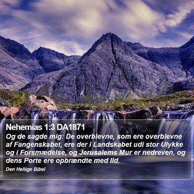 Nehemias 1:3 DA1871 Bible Verse Image