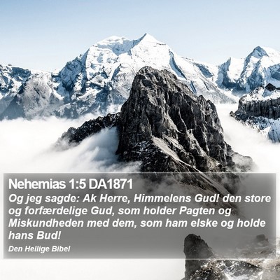 Nehemias 1:5 DA1871 Bible Verse Image