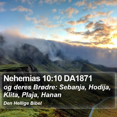 Nehemias 10:10 DA1871 Bible Verse Image