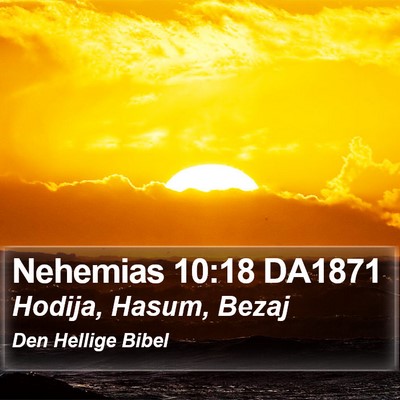 Nehemias 10:18 DA1871 Bible Verse Image